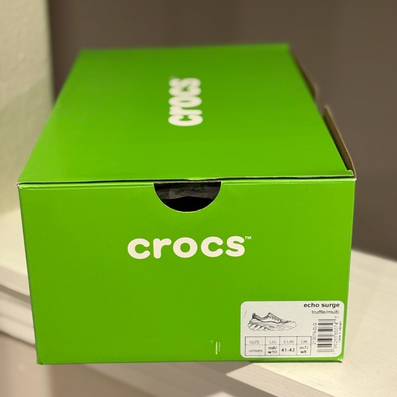 Crocs Echo Surge Truffle Unisex Slip On Casual Shoes 210079-0LG Sz M 8/W 10 NIB - Picture 8 of 10